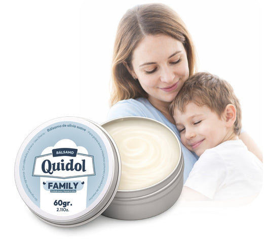 Quidol Family 60gr. | Bálsamo de Alivio Rápido para Golpes, Picaduras y Molestias Diarias – Fórmula Suave para Toda la Familia con Árnica y Caléndula