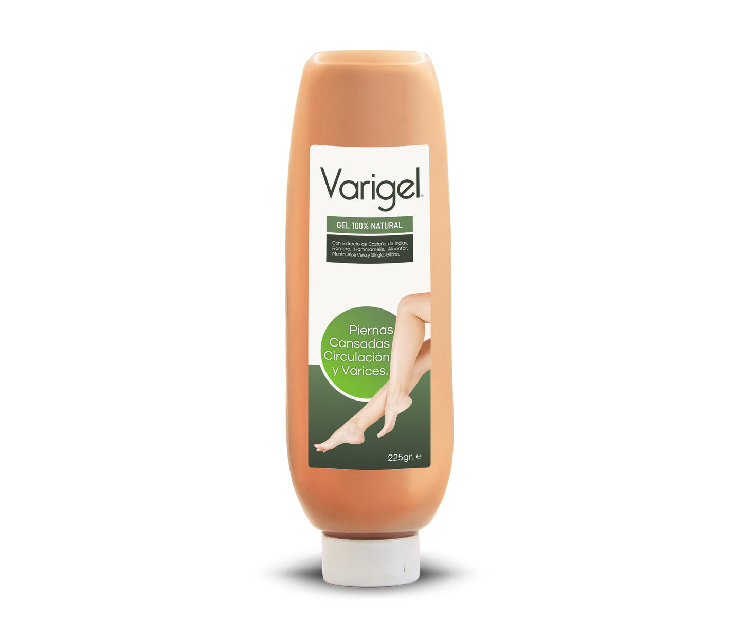 Varigel 225gr. | Alivio para Varices, Hinchazón y Piernas Cansadas con Efecto Refrescante Inmediato