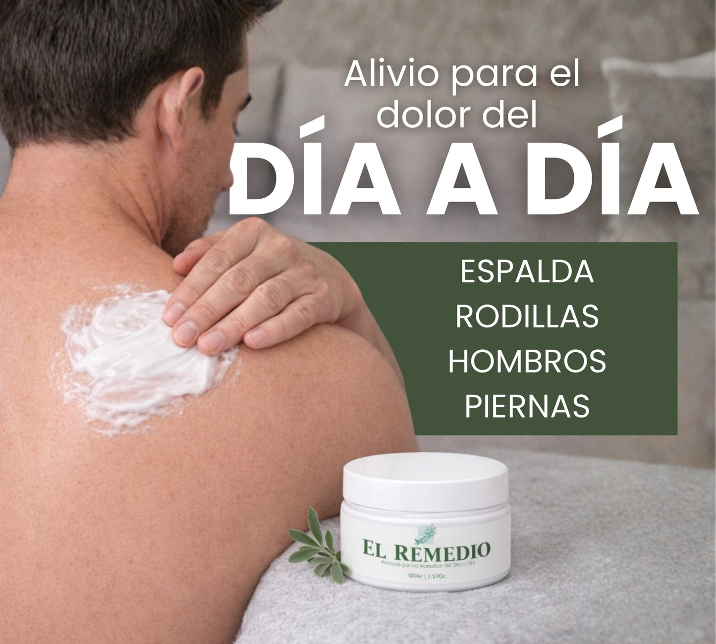 El Remedio 100gr – Pomada para Dolor Muscular y Golpes con Alivio Rápido
