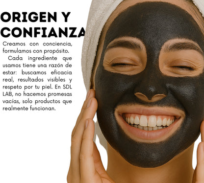 Carboné Detox 60g. | Mascarilla Facial de Carbón Activado para Limpieza Profunda, Eliminación de Impurezas y Control Total de Grasa en la Piel