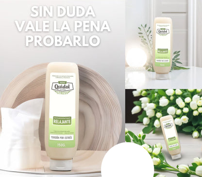 Quidol Stress 150g. | Ungüento Relajante para Cuello y Nuca – Alivia la Tensión, Reduce el Estrés y Ayuda a Dormir Mejor