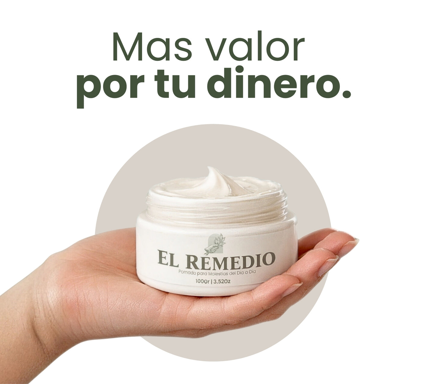 El Remedio 100gr – Pomada para Dolor Muscular y Golpes con Alivio Rápido