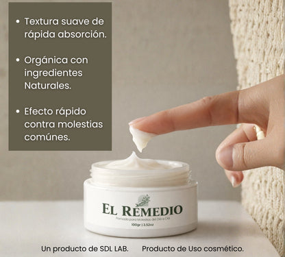 El Remedio 100gr – Pomada para Dolor Muscular y Golpes con Alivio Rápido