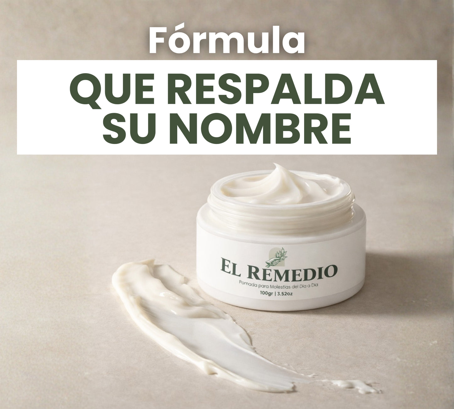El Remedio 100gr – Pomada para Dolor Muscular y Golpes con Alivio Rápido