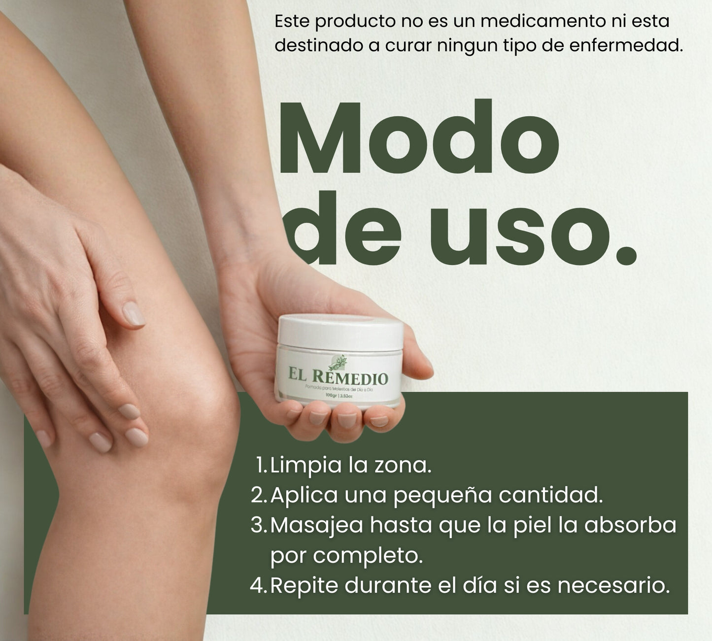 El Remedio 100gr – Pomada para Dolor Muscular y Golpes con Alivio Rápido