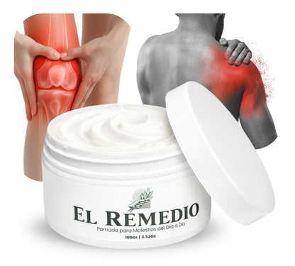 El Remedio 100gr – Pomada para Dolor Muscular y Golpes con Alivio Rápido