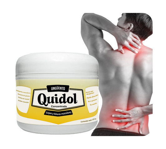 Quidol Ungüento 120gr. |  Alivio Rápido para Dolor Muscular, Articular y Golpes – Efecto Frío y Calor