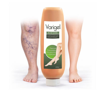 Varigel 225gr. | Alivio para Varices, Hinchazón y Piernas Cansadas con Efecto Refrescante Inmediato