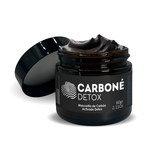Carboné Detox 60g. | Mascarilla Facial de Carbón Activado para Limpieza Profunda, Eliminación de Impurezas y Control Total de Grasa en la Piel