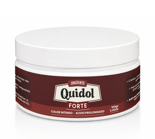 Quidol Forte Ungüento 100gr. – Calor Extremo de Acción Profunda para Músculos y Articulaciones