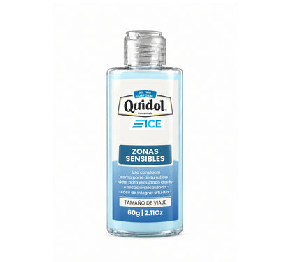 Quidol Ice 60gr. | Gel Extra Frío para Molestias Musculares, Articulares y Después del Ejercicio – Tamaño Viaje