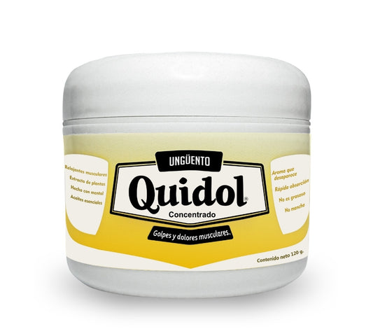 Quidol Ungüento 120gr. |  Alivio Rápido para Dolor Muscular, Articular y Golpes – Efecto Frío y Calor