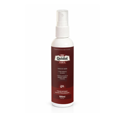 Quidol Forte Spray 100ml. – Calor Extremo de Acción Inmediata para Activación Muscular y Aplicación sin Contacto