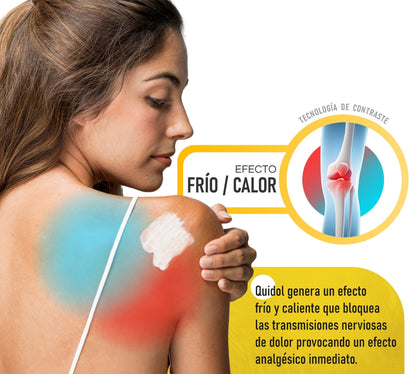 Quidol Ungüento 120gr. |  Alivio Rápido para Dolor Muscular, Articular y Golpes – Efecto Frío y Calor