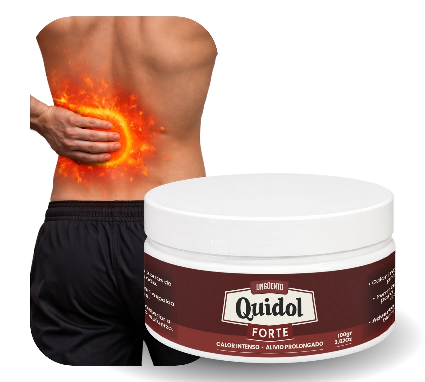Quidol Forte Ungüento 100gr. – Calor Extremo de Acción Profunda para Músculos y Articulaciones