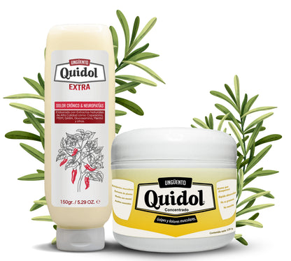 Kit Quidol Original 120 g + Quidol Extra 150 g | Para dolor muscular, articular y nervioso