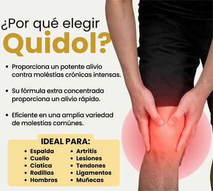 Quidol Ungüento 120gr. |  Alivio Rápido para Dolor Muscular, Articular y Golpes – Efecto Frío y Calor