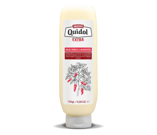 Quidol Extra 150gr. | Alivio Potente para Neuropatía, Dolor Nervioso y Articular – Fórmula Avanzada con Capsaicina, MSM y GABA