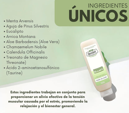 Quidol Stress 150g. | Ungüento Relajante para Cuello y Nuca – Alivia la Tensión, Reduce el Estrés y Ayuda a Dormir Mejor