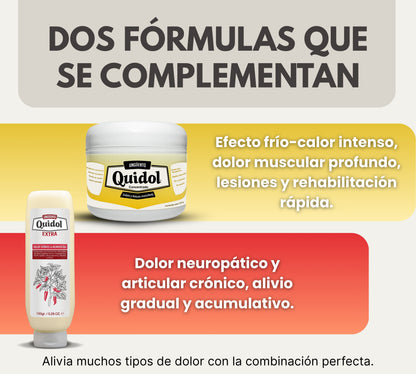 Kit Quidol Original 120 g + Quidol Extra 150 g | Para dolor muscular, articular y nervioso