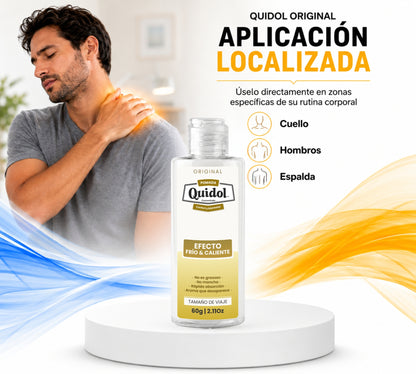 Quidol Original 60 g | Crema corporal de sensación frío-calor para molestias musculares y articulares