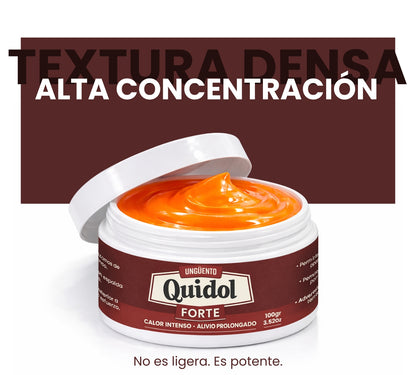 Quidol Forte Ungüento 100gr. – Calor Extremo de Acción Profunda para Músculos y Articulaciones