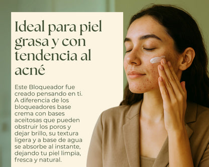 Sunnè 100ml. | Bloqueador solar facial en gel FPS 30 – Protección contra sol y luz azul – Control de grasa, uso diario y acabado mate