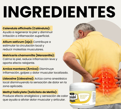 Quidol Ungüento 120gr. |  Alivio Rápido para Dolor Muscular, Articular y Golpes – Efecto Frío y Calor