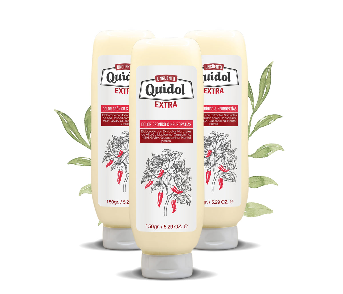 Quidol Extra pack de 3 | Alivio del dolor nervioso, ardor y hormigueo