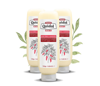 Quidol Extra pack de 3 | Alivio del dolor nervioso, ardor y hormigueo