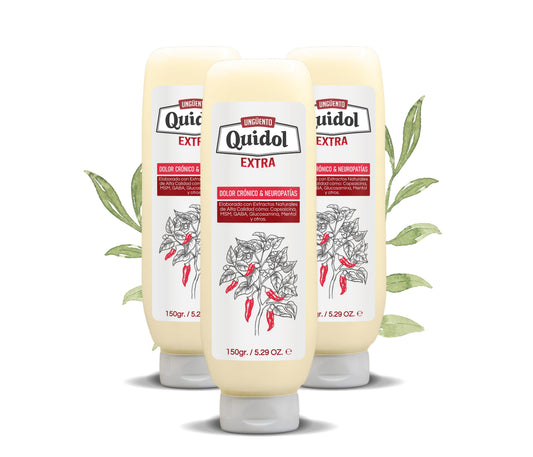 Quidol Extra pack de 3 | Alivio del dolor nervioso, ardor y hormigueo