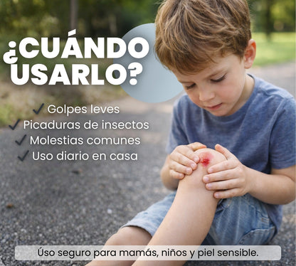Quidol Family 60gr. | Bálsamo de Alivio Rápido para Golpes, Picaduras y Molestias Diarias – Fórmula Suave para Toda la Familia con Árnica y Caléndula