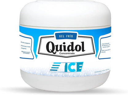 Quidol Ice 120gr. | Gel Extra Frío para Alivio Inmediato de Dolor Muscular y Articular – Efecto Cooling Intenso con Mentol, Árnica y Aloe Vera