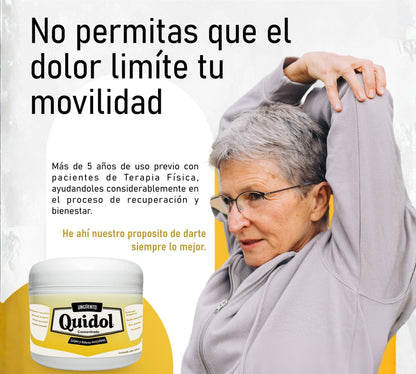 Quidol Ungüento 120gr. |  Alivio Rápido para Dolor Muscular, Articular y Golpes – Efecto Frío y Calor
