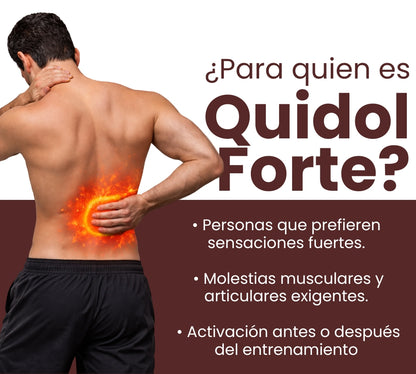 Quidol Forte Spray 100ml. – Calor Extremo de Acción Inmediata para Activación Muscular y Aplicación sin Contacto
