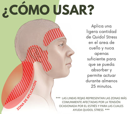 Quidol Stress 150g. | Ungüento Relajante para Cuello y Nuca – Alivia la Tensión, Reduce el Estrés y Ayuda a Dormir Mejor