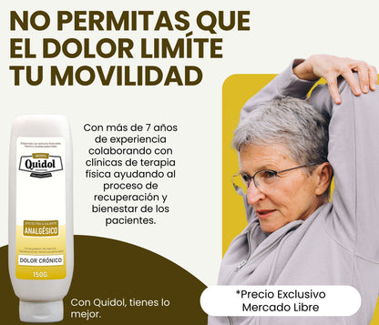 Quidol Ungüento 150gr. | Alivio Rápido para Dolor Muscular, Articular y Golpes – Efecto Frío y Calor