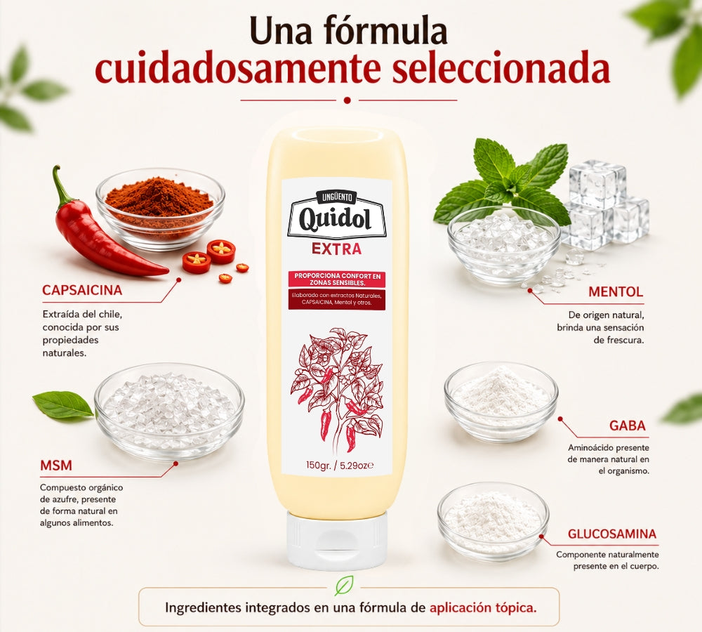 Quidol Extra pack de 3 | Alivio del dolor nervioso, ardor y hormigueo