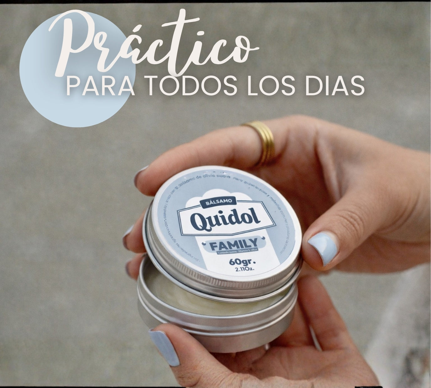 Quidol Family 60gr. | Bálsamo de Alivio Rápido para Golpes, Picaduras y Molestias Diarias – Fórmula Suave para Toda la Familia con Árnica y Caléndula