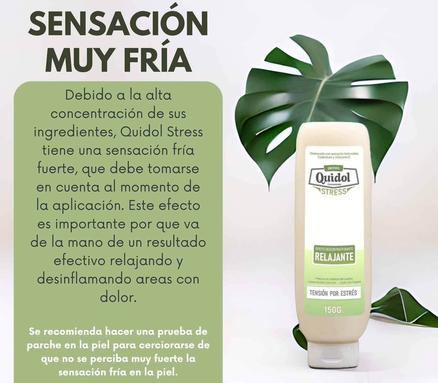 Quidol Stress 150g. | Ungüento Relajante para Cuello y Nuca – Alivia la Tensión, Reduce el Estrés y Ayuda a Dormir Mejor