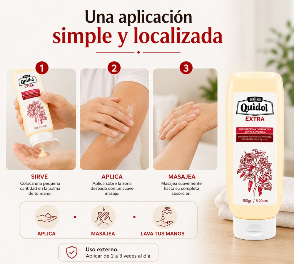 Quidol Extra pack de 2 | Alivio del dolor nervioso, ardor y hormigueo