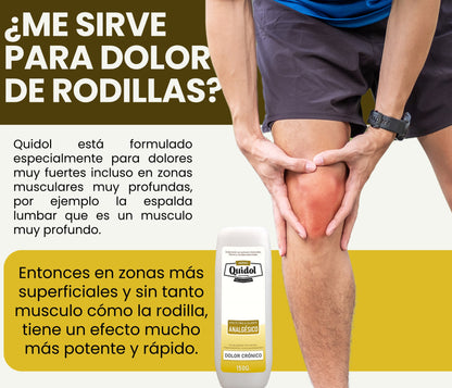 Quidol Ungüento 150gr. | Alivio Rápido para Dolor Muscular, Articular y Golpes – Efecto Frío y Calor