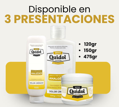 Quidol Ungüento 120gr. |  Alivio Rápido para Dolor Muscular, Articular y Golpes – Efecto Frío y Calor