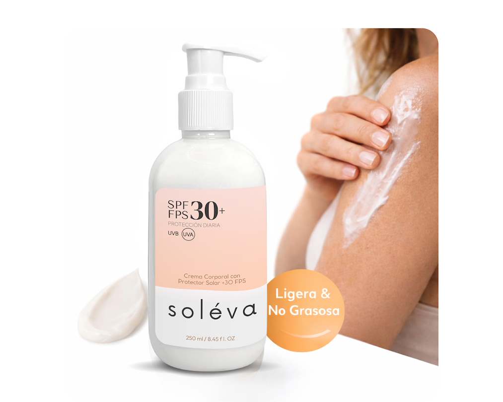 Soléva 250ml | FPS 30 Hidratación Profunda. Protección Inteligente.