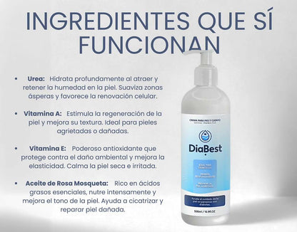 DiaBest 500ml | Hidratación Intensiva para Piel Seca y Delicada